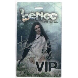 2022 Benee Silver Signed VIP Laminate Pass